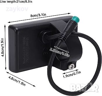 Електрически велосипед LCD, електрически велосипед S866 LCD дисплей Измервател 24V 36V 48V, снимка 2 - Друга електроника - 45422064