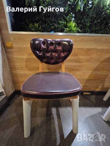 Столове естествена кожа, снимка 1 - Столове - 45478543