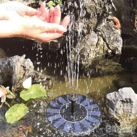Соларен фонтан с три режима на разпръскване, снимка 7 - Соларни лампи - 53443377