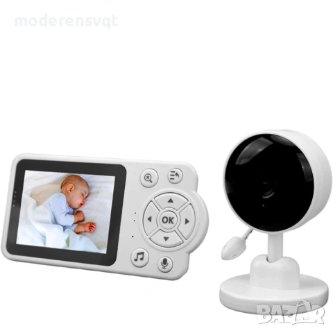 Бебефон, Бебешки видеомонитор, 2,8 инча, разпознаване на звук, снимка 6 - Бебефони - 53708725