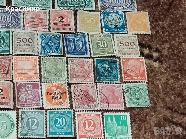 Винтидж ПОЩЕНСКИ марки Империя Германия , снимка 12 - Филателия - 52948019