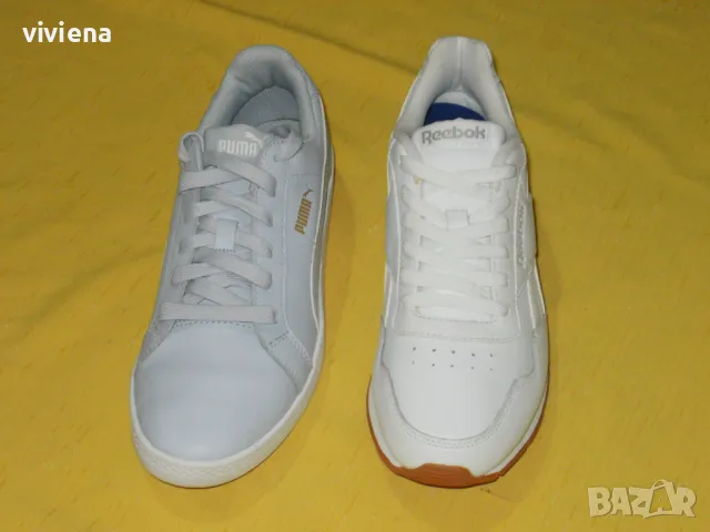 PUMA и REEBOK дамски кецове естествена кожа 38,5
