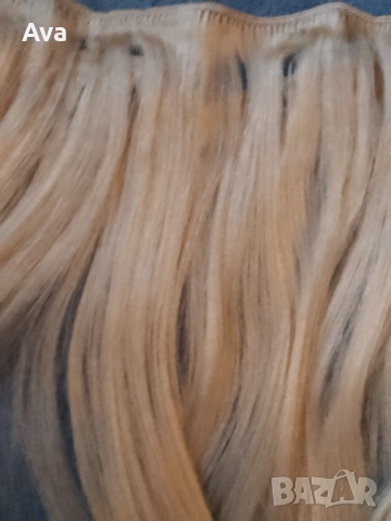 Треса Руса естествена коса 50 см, снимка 2 - Аксесоари за коса - 53003026