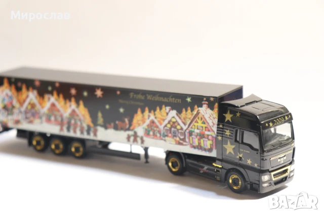 HERPA H0 1/87 MAN KАМИОН МОДЕЛ ВЛЕКАЧ ТИР, снимка 6 - Колекции - 51158603