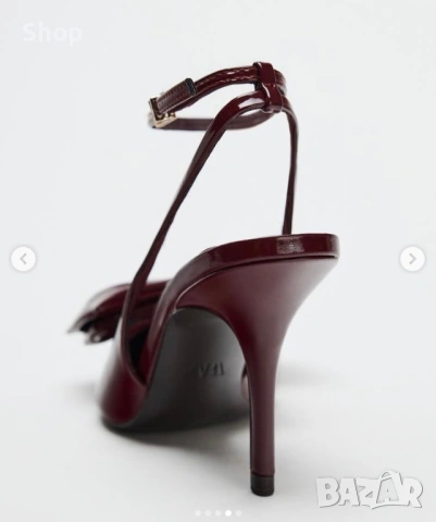 🌼 Обувки на ток на Zara , снимка 4 - Дамски обувки на ток - 53774353