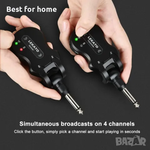 LEKATO Безжична система за китара , снимка 4 - Струнни инструменти - 49676388