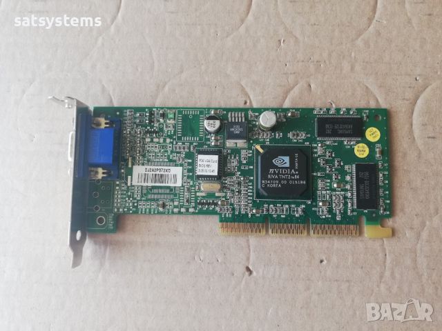 Видео карта NVidia Riva TNT2 M64 Vanta-16 16MB SDR 64bit AGP LP, снимка 1 - Видеокарти - 46631547