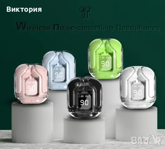 Безжични слушалки TWS с микрофон за шумопотискане, снимка 3 - Bluetooth слушалки - 47812750