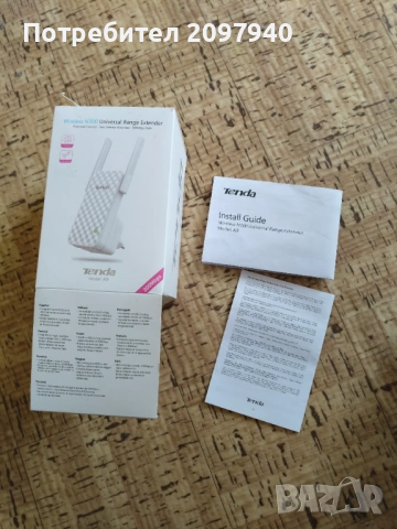 Wi-Fi усилвател Tenda, снимка 4 - Рутери - 54171593