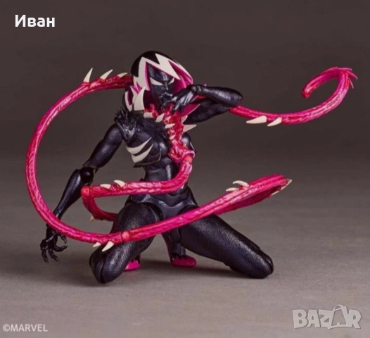 Kaiyodo Revoltech Amazing Yamaguchi Gwenom оригинален японски шедювър нови и запечатани !, снимка 3 - Колекции - 54270898