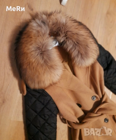 Хит палто с лисица яка, снимка 3 - Палта, манта - 51934862