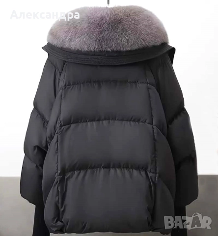 Ново дамско зимно яке с пухена яка , снимка 3 - Якета - 52641893