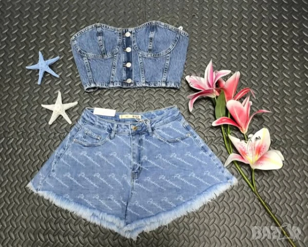 Дамски комплект деним