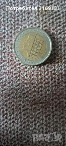2€ Нидерландия 2000год., снимка 2 - Нумизматика и бонистика - 53604815