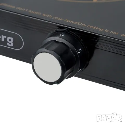 Керамичен котлон Rosberg R51445DB, 2000W, Инфрачервен, Термостат, Черен - 2 ГОДИНИ ГАРАНИЦИЯ, снимка 5 - Котлони - 48968693