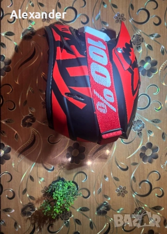 Каска FOX с очила 100%, снимка 5 - Спортна екипировка - 53747259