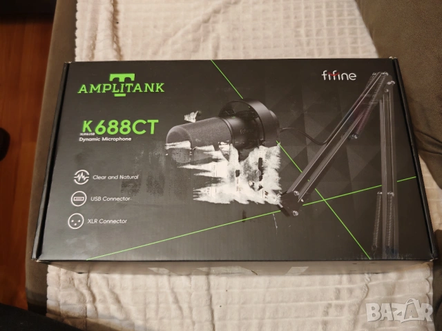 Fifine K688CT динамичен микрофон с рамо – USB/XLR, нов, снимка 2 - Микрофони - 54216707