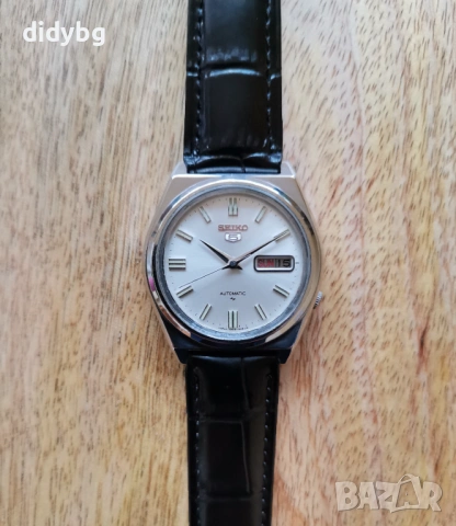 Часовник Seiko 5 Автоматик 1983 година, снимка 5 - Мъжки - 53749261