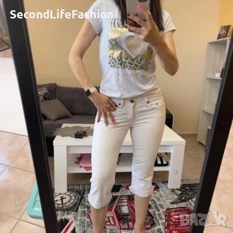 G-Star Raw 3301 Cotton Capri Cropped Jeans с прави тесни панталони размер W29, снимка 8 - Дънки - 53726385