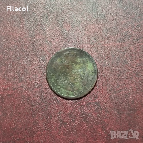 Румъния 5 Бани 1882 година, снимка 2 - Нумизматика и бонистика - 52883317