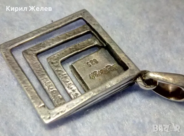 NIKOL@S АВТОРСКИ СЕДЕФЕН СРЕБЪРЕН МЕДАЛЬОН СРЕБРО 925 РЪЧНА РАБОТАна ИЗВЕСТНИЯ БИЖУТЕР НИКОЛАС 32107, снимка 6 - Колиета, медальони, синджири - 49886051