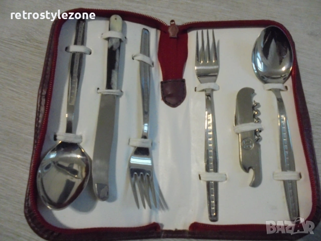 № 8542 Стар туристически комплект прибори – 1300 г. България, снимка 2 - Други ценни предмети - 53976407