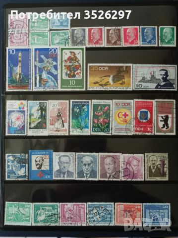 Колекция от 100 пощенски марки от бившата ГДР, снимка 2 - Филателия - 45492537