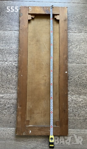 Голяма стара картина масло на платно, снимка 8 - Картини - 53706160