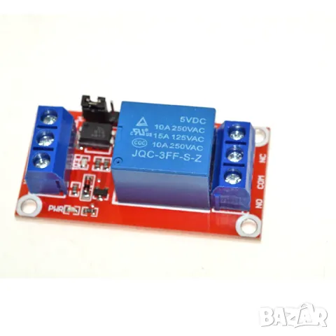 12V 1-Channel Relay Module With Optocoupler H/L Level Triger, снимка 4 - Друга електроника - 47363672