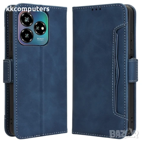 ZTE Axon 60 Lite / Blade V60 Vita Magnetic Wallet Калъф и Протектор, снимка 2 - Калъфи, кейсове - 50653481