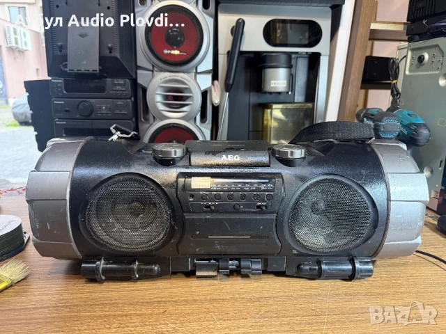 AEG BOOMBOX TUNER CD PLAYER END CASETTE, снимка 2 - Радиокасетофони, транзистори - 53886693
