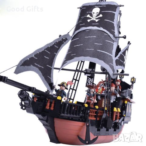 Конструктор Пиратски кораб, 621 части, снимка 4 - Конструктори - 45536154