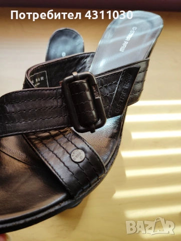 Дамски чехли естествена кожа  G-Star Raw 40 номер, снимка 6 - Чехли - 53808591