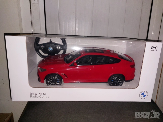 Кола с радиоуправление BMW X6 M 1:14 червена