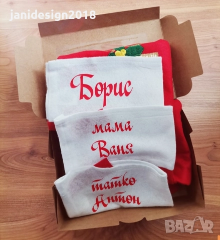 коледни чорапчета с име по поръчка , снимка 13 - Декорация за дома - 52310600