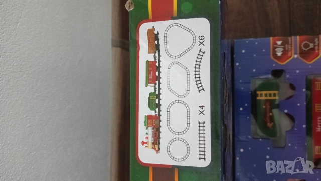 2бр коледни влакчета влак детски играчки елха подарък коледа декорация украса бебешки, снимка 4 - Електрически играчки - 52706353