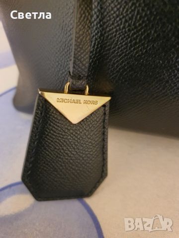 Чанта MICHAEL KORS, естествена кожа, черна, снимка 3 - Чанти - 46652423