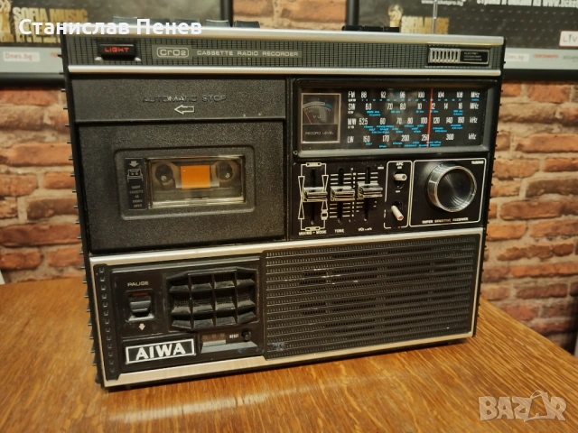Aiwa TPR-220 Vintage Cassette Radio Recordet, снимка 6 - Ресийвъри, усилватели, смесителни пултове - 53418225
