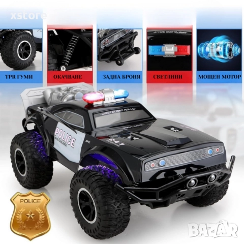 Офроуд полицейски джип ROCK CRAWLER, снимка 2 - Коли, камиони, мотори, писти - 52802250