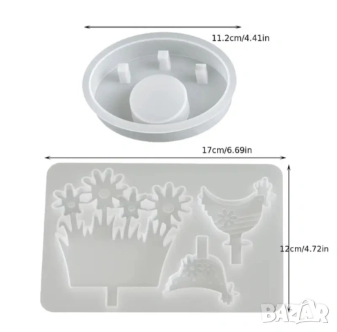 Молдове комплект 2 части за свещник Великден , снимка 2 - Форми - 53039896