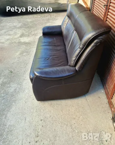 Диван от естествена кожа- двойка, снимка 2 - Дивани и мека мебел - 50192170