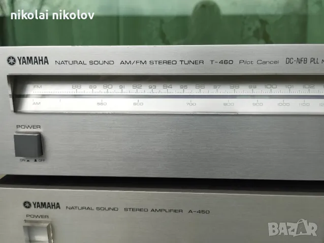 YAMAHA A-450 + t-460, снимка 3 - Ресийвъри, усилватели, смесителни пултове - 49847839