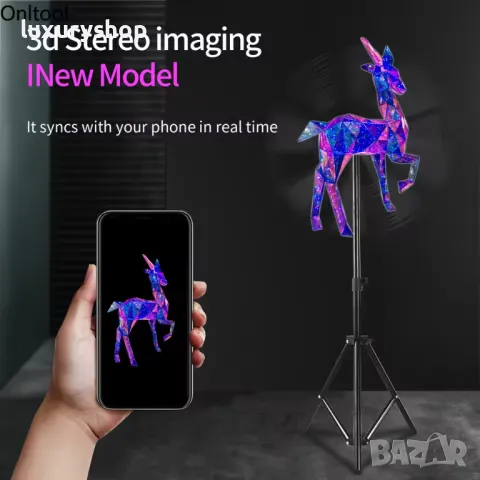 3D холограмен проектор подходящ за рекламна цел, снимка 3 - Плейъри, домашно кино, прожектори - 49775521