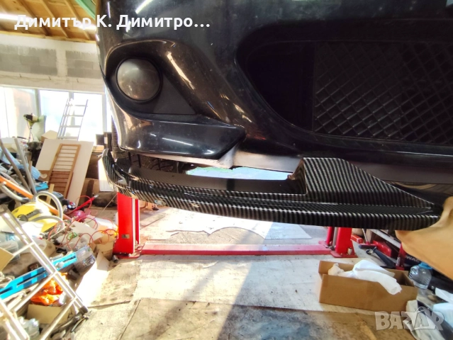 Лип сплитер за предна М5 броня на BMW E60, снимка 3 - Части - 52610817