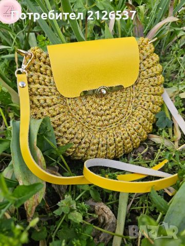 Ръчно плетена дамска чанта модел Орео, снимка 9 - Чанти - 45173551