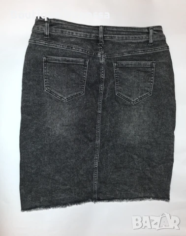 Дамска дънкова пола в сиво Pink Girl , снимка 2 - Поли - 50730652