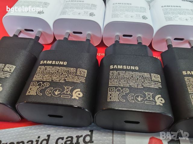 Samsung 25W оригинално зарядно type-c/type-c  Original Charger, снимка 6 - Резервни части за телефони - 46643589