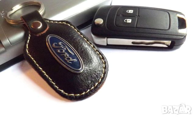 Автомобилен кожен ретро ключодържател / за Ford Форд / стилни елегантни авто аксесоари модели