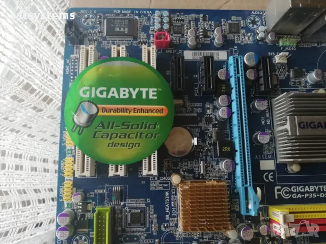 Дънна платка Gigabyte GA-P35-DS3L Socket 775, снимка 7 - Дънни платки - 48105166