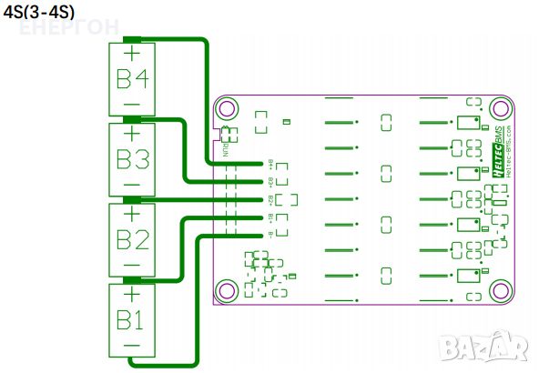 Активен Балансьор за Lifepo4 12v 4s Li-ion Active Balance Изравнител, снимка 2 - Друга електроника - 46755834